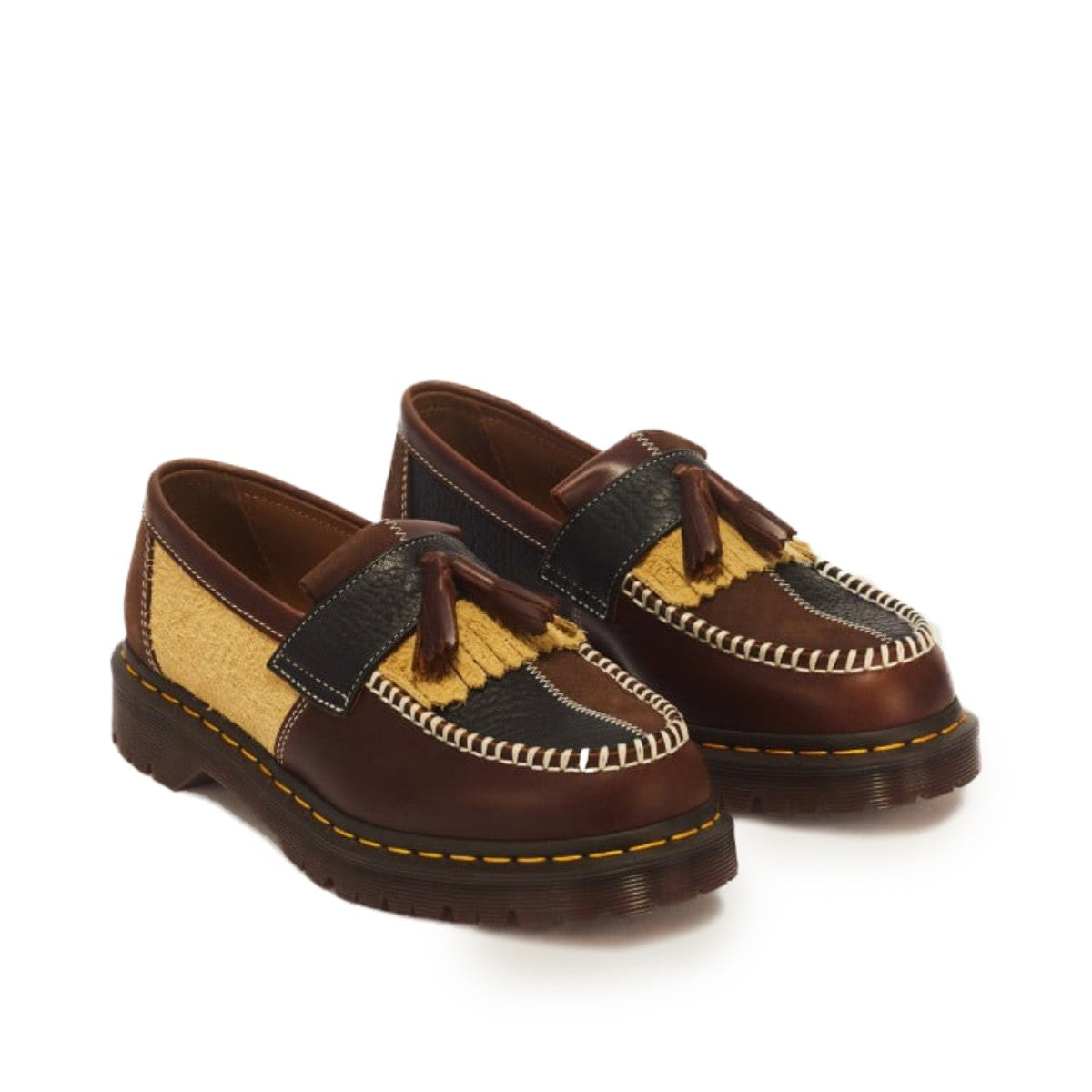 Dr. MARTENS ADRIAN PWRK Tassel Loafer ドクターマーチン ADRIAN PWRK タッセル ローファー DM-43585960-DBR【メンズ タッセルローファー ダブルタッセルローファー フリンジローファー 26FW】
