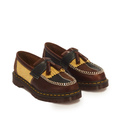 Dr. MARTENS ADRIAN PWRK Tassel Loafer ドクターマーチン ADRIAN PWRK タッセル ローファー DM-43585960-DBR【メンズ タッセルローファー ダブルタッセルローファー フリンジローファー 26FW】