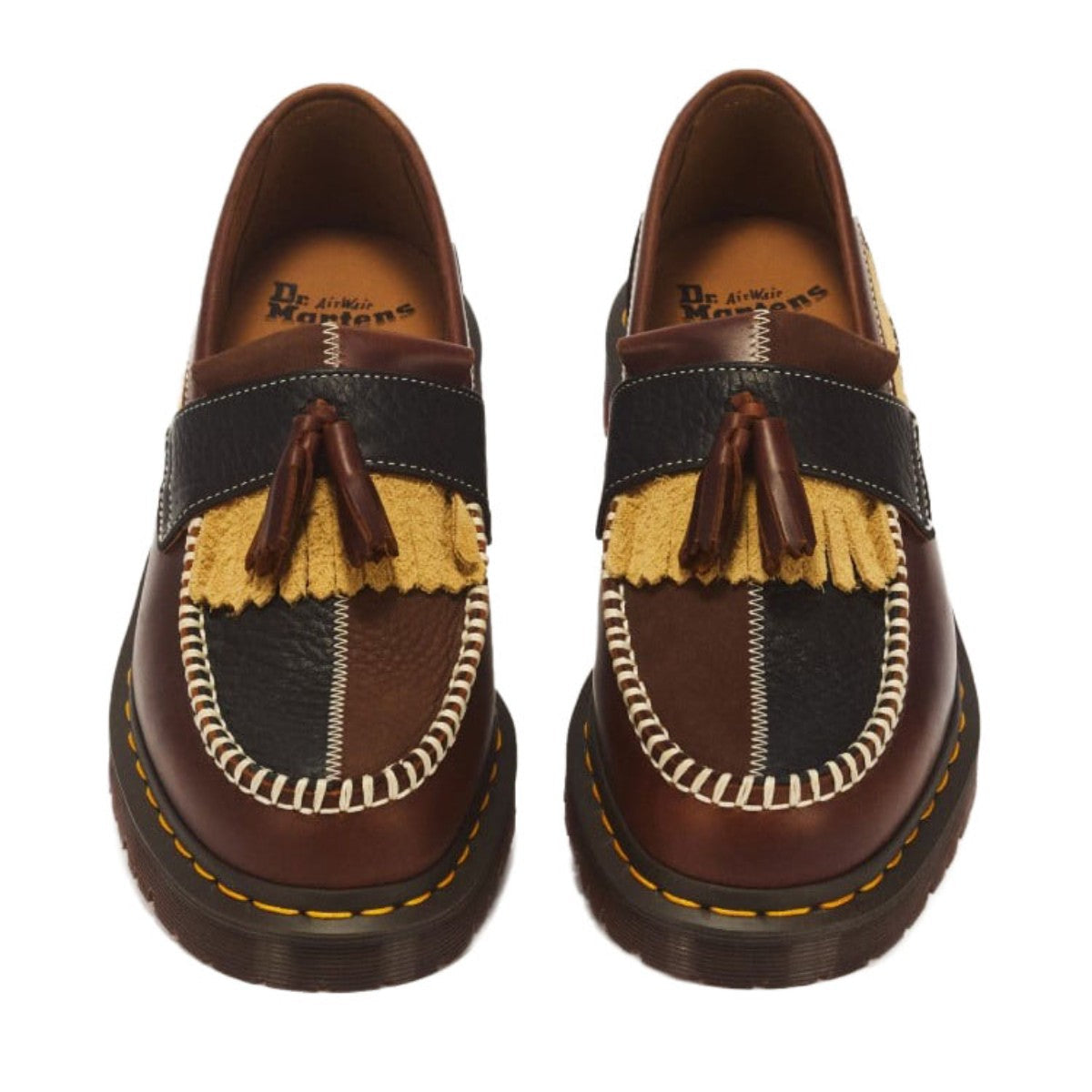 Dr. MARTENS ADRIAN PWRK Tassel Loafer ドクターマーチン ADRIAN PWRK タッセル ローファー DM-43585960-DBR【メンズ タッセルローファー ダブルタッセルローファー フリンジローファー 26FW】