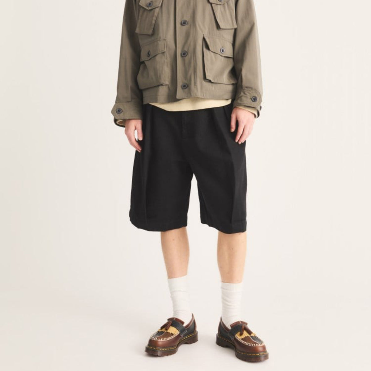 Dr. MARTENS ADRIAN PWRK Tassel Loafer ドクターマーチン ADRIAN PWRK タッセル ローファー DM-43585960-DBR【メンズ タッセルローファー ダブルタッセルローファー フリンジローファー 26FW】