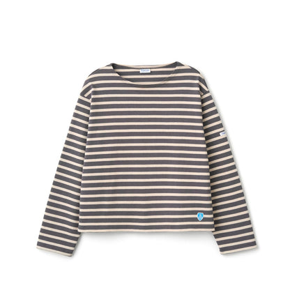 ORCIVAL Cotton Lourd Crew Neck Wide Basque Shirt Solid オーシバル コットン ルールド クルーネック ワイド バスクシャツ ソリッド B259【レディース フレンチバスクシャツ フランス製 ボーダー コットン 26FW】