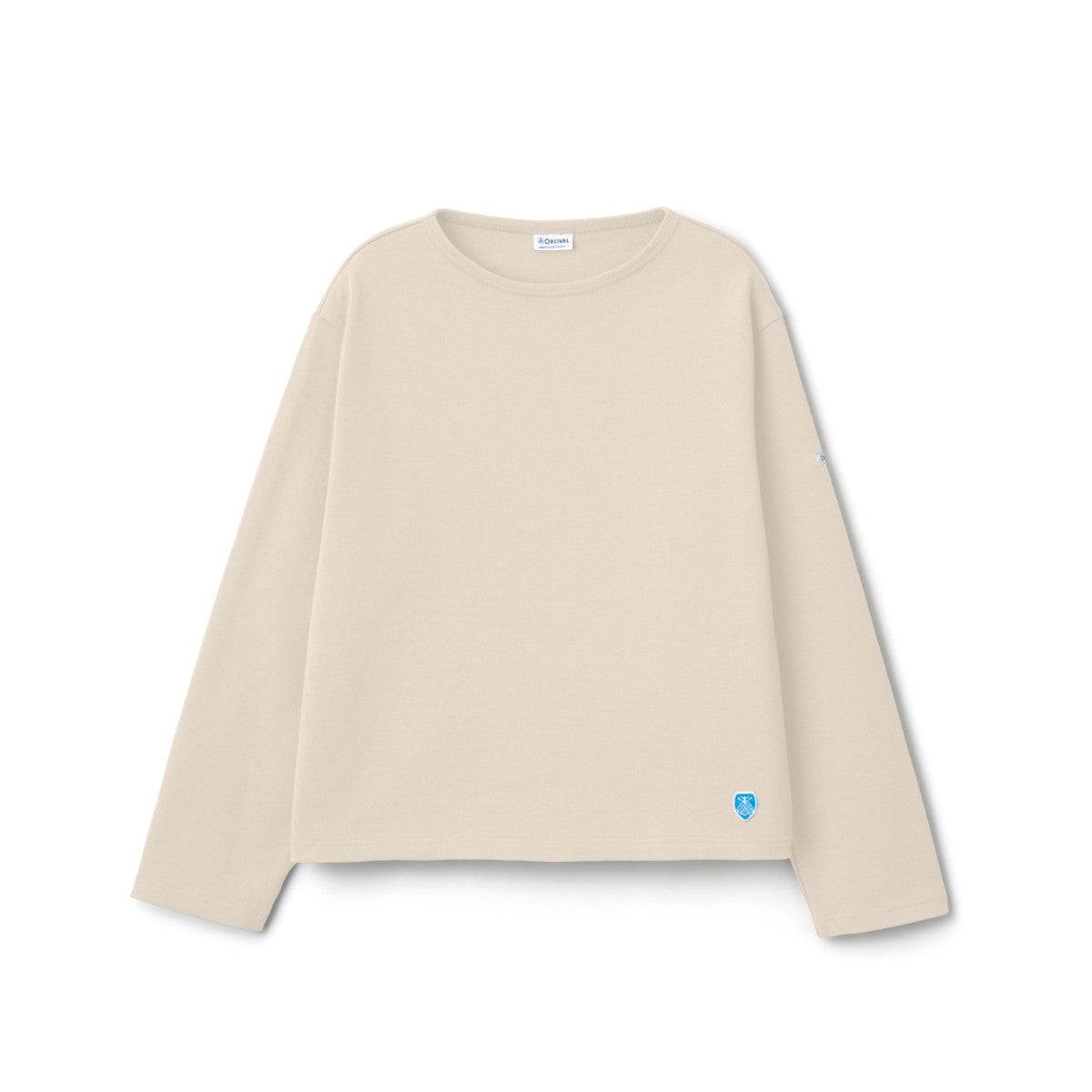 ORCIVAL Cotton Lourd Crew Neck Wide Basque Shirt Solid オーシバル コットン ルールド クルーネック ワイド バスクシャツ ソリッド B259【レディース フレンチバスクシャツ フランス製 ボーダー コットン 26FW】