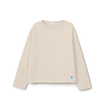 ORCIVAL Cotton Lourd Crew Neck Wide Basque Shirt Solid オーシバル コットン ルールド クルーネック ワイド バスクシャツ ソリッド B259【レディース フレンチバスクシャツ フランス製 ボーダー コットン 26FW】