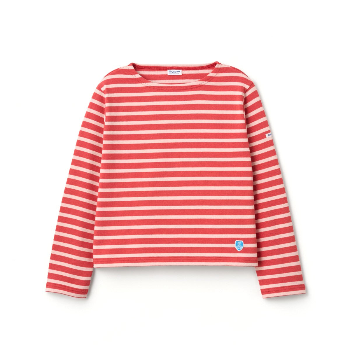 ORCIVAL Cotton Lourd Crew Neck Wide Basque Shirt Solid オーシバル コットン ルールド クルーネック ワイド バスクシャツ ソリッド B259【レディース フレンチバスクシャツ フランス製 ボーダー コットン 26FW】