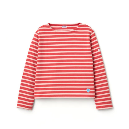 ORCIVAL Cotton Lourd Crew Neck Wide Basque Shirt Solid オーシバル コットン ルールド クルーネック ワイド バスクシャツ ソリッド B259【レディース フレンチバスクシャツ フランス製 ボーダー コットン 26FW】