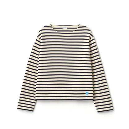 ORCIVAL Cotton Lourd Crew Neck Wide Basque Shirt Solid オーシバル コットン ルールド クルーネック ワイド バスクシャツ ソリッド B259【レディース フレンチバスクシャツ フランス製 ボーダー コットン 26FW】