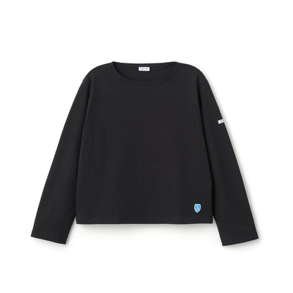 ORCIVAL Cotton Lourd Crew Neck Wide Basque Shirt Solid オーシバル コットン ルールド クルーネック ワイド バスクシャツ ソリッド B611【レディース フレンチバスクシャツ フランス製 ボーダー コットン 26FW】