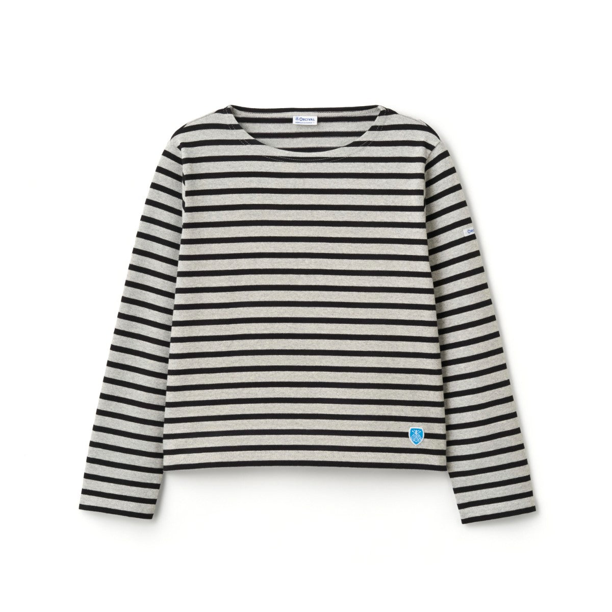 ORCIVAL Cotton Lourd Crew Neck Wide Basque Shirt Solid オーシバル コットン ルールド クルーネック ワイド バスクシャツ ソリッド B611【レディース フレンチバスクシャツ フランス製 ボーダー コットン 26FW】
