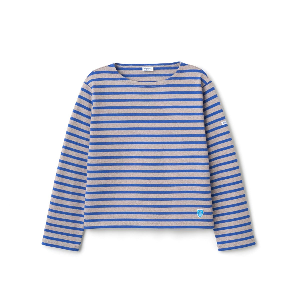 ORCIVAL Cotton Lourd Crew Neck Wide Basque Shirt Solid オーシバル コットン ルールド クルーネック ワイド バスクシャツ ソリッド B611【レディース フレンチバスクシャツ フランス製 ボーダー コットン 26FW】
