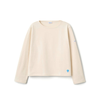 ORCIVAL Cotton Lourd Crew Neck Wide Basque Shirt Solid オーシバル コットン ルールド クルーネック ワイド バスクシャツ ソリッド B611【レディース フレンチバスクシャツ フランス製 ボーダー コットン 26FW】