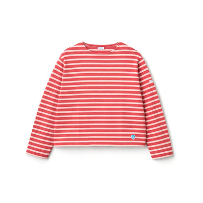 ORCIVAL Cotton Lourd Crew Neck Wide Basque Shirt Solid オーシバル コットン ルールド クルーネック ワイド バスクシャツ ソリッド B611【レディース フレンチバスクシャツ フランス製 ボーダー コットン 26FW】
