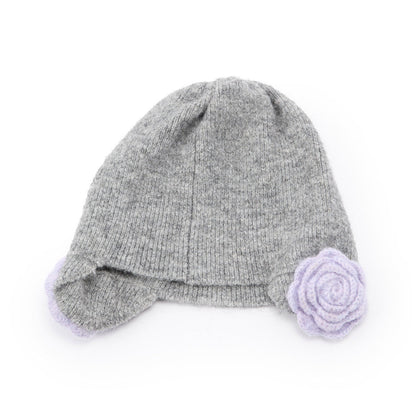 Casselini Flower Knit Hat キャセリーニ フラワーニット帽 252-112701【レディース ニット帽 防寒性 ガーリー カジュアル デイリーユース 26FW】