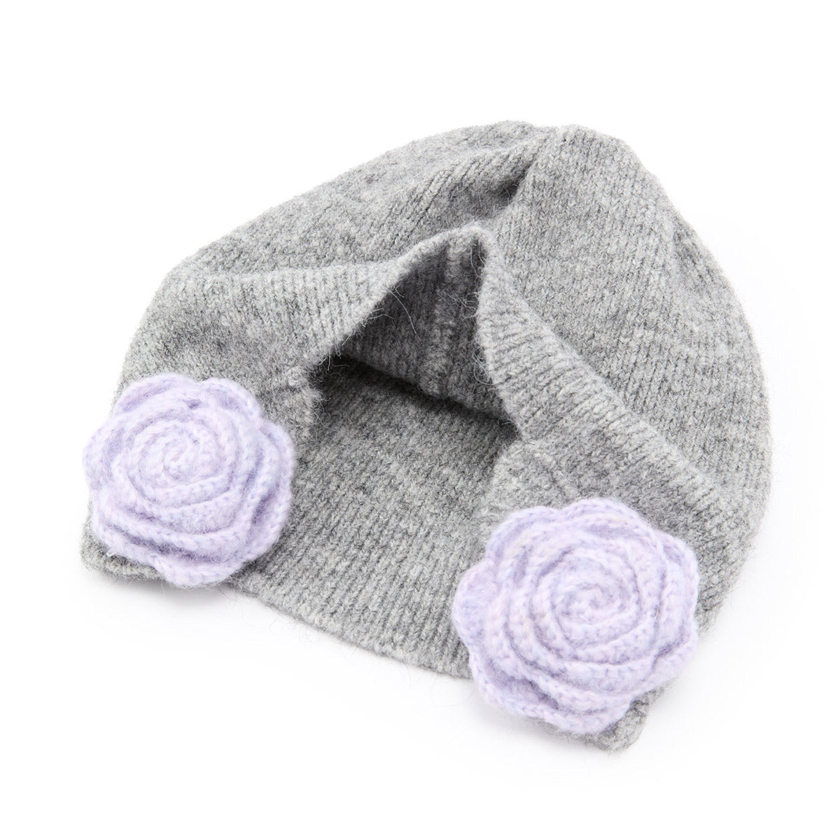 Casselini Flower Knit Hat キャセリーニ フラワーニット帽 252-112701【レディース ニット帽 防寒性 ガーリー カジュアル デイリーユース 26FW】