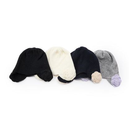 Casselini Flower Knit Hat キャセリーニ フラワーニット帽 252-112701【レディース ニット帽 防寒性 ガーリー カジュアル デイリーユース 26FW】