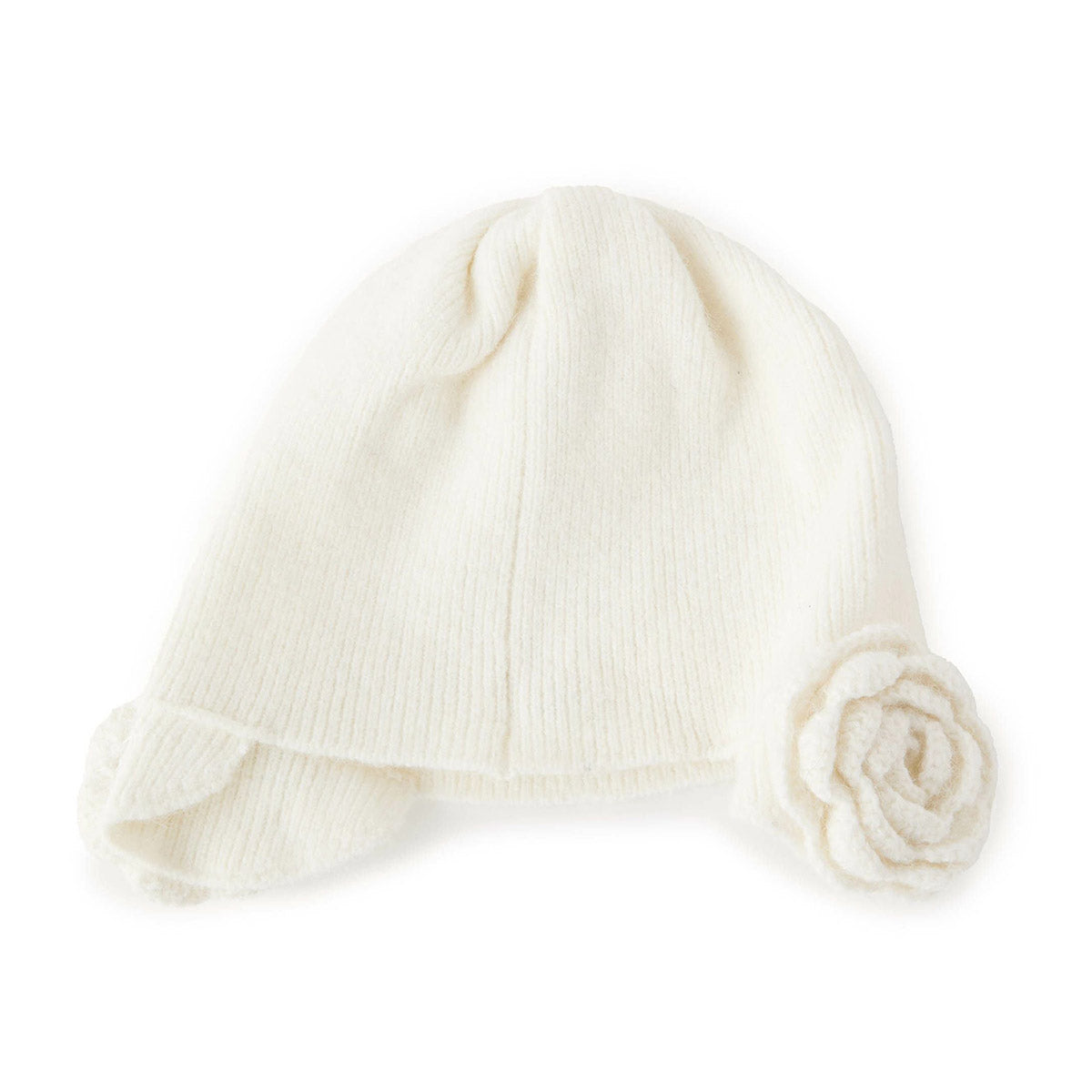Casselini Flower Knit Hat キャセリーニ フラワーニット帽 252-112701【レディース ニット帽 防寒性 ガーリー カジュアル デイリーユース 26FW】
