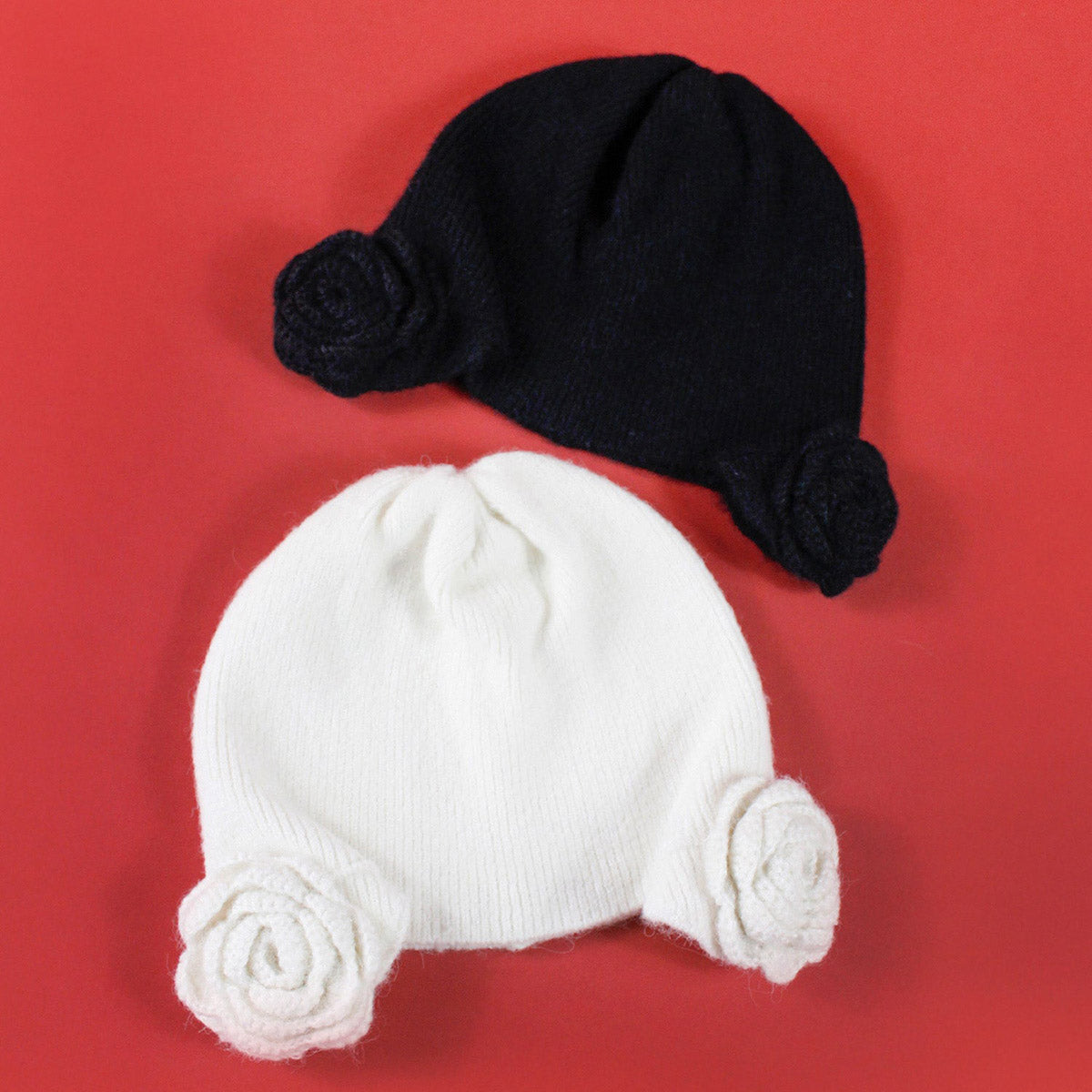 Casselini Flower Knit Hat キャセリーニ フラワーニット帽 252-112701【レディース ニット帽 防寒性 ガーリー カジュアル デイリーユース 26FW】