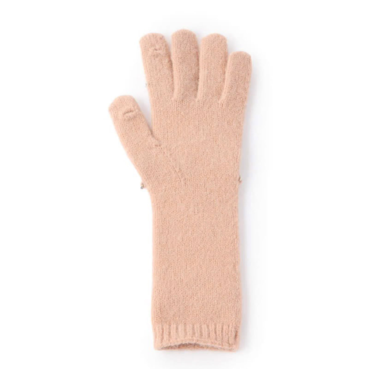 Casselini Knit Bijou Gloves キャセリーニ ニットビジューグローブ 262-112208【レディース 手袋 防寒性 真冬 ガーリー デイリーユース 26FW】