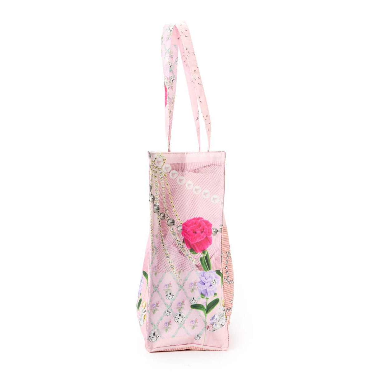 Casselini Collage Print Tote キャセリーニ コラージュプリントトート 269-600503【レディース トートバッグ プリント 大容量 通勤 通学 26FW】