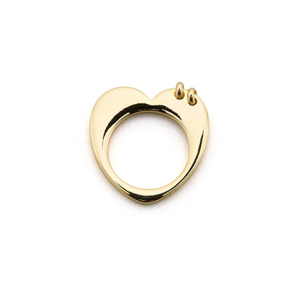 LAPUIS Plate heart ring ラピュイ プレート ハート リング 263-220113【レディース ハートリング ハートモチーフ オープンハート プレートリング 26FW】