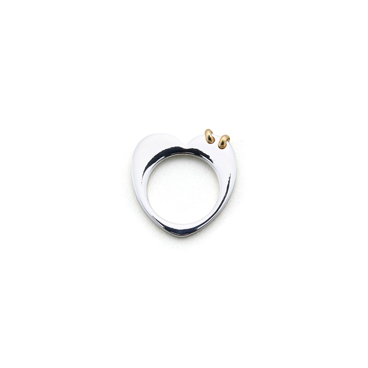 LAPUIS Plate heart ring ラピュイ プレート ハート リング 263-220113【レディース ハートリング ハートモチーフ オープンハート プレートリング 26FW】