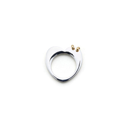 LAPUIS Plate heart ring ラピュイ プレート ハート リング 263-220113【レディース ハートリング ハートモチーフ オープンハート プレートリング 26FW】