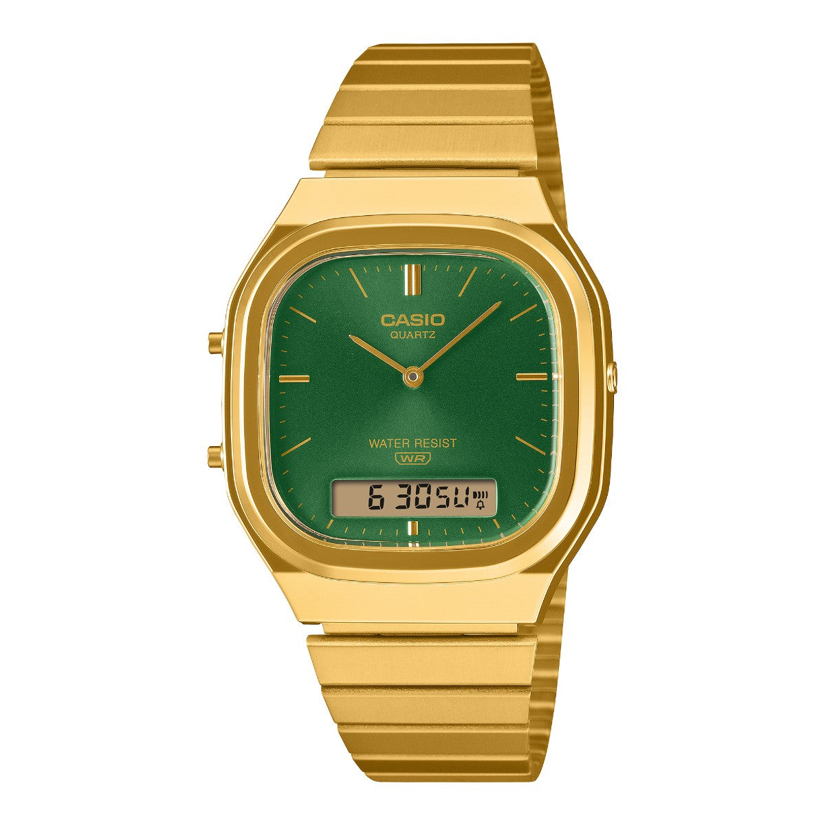 CASIO AQ-240EG-3AJF カシオ AQ-240EG-3AJF AQ-240EG-3AJF【メンズ ヴィンテージ レトロ デジタル アナログ コンビネーション ゴールド 26FW】