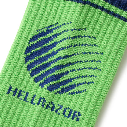 Hellrazor LOGO SOX ヘルレイザー ロゴ ソックス 01126AW0802【メンズ ソックス 靴下 クルーソックス 26FW】