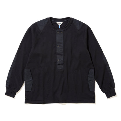 wfeld Functional Waffle Henley Shirt フェルド ファンクショナル ワッフル ヘンリー シャツ WF-26AW-WLD-CT04【メンズ ヘンリーシャツ ワッフル生地 速乾性 レイヤード デイリーユース 26FW】