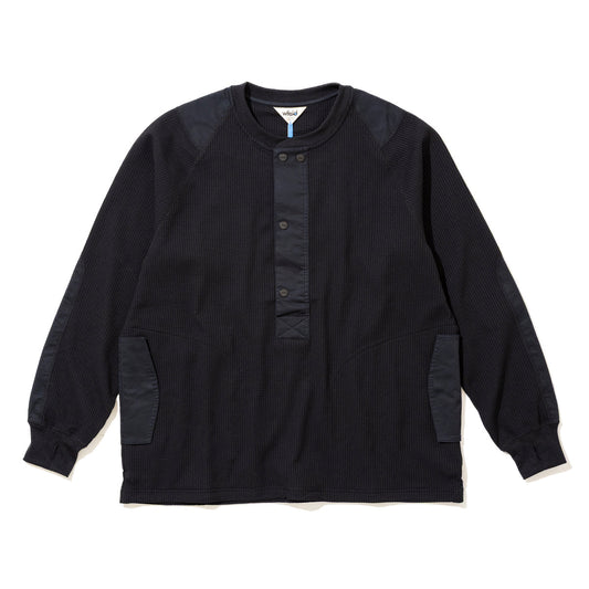 wfeld Functional Waffle Henley Shirt フェルド ファンクショナル ワッフル ヘンリー シャツ WF-26AW-WLD-CT04【メンズ ヘンリーシャツ ワッフル生地 速乾性 レイヤード デイリーユース 26FW】