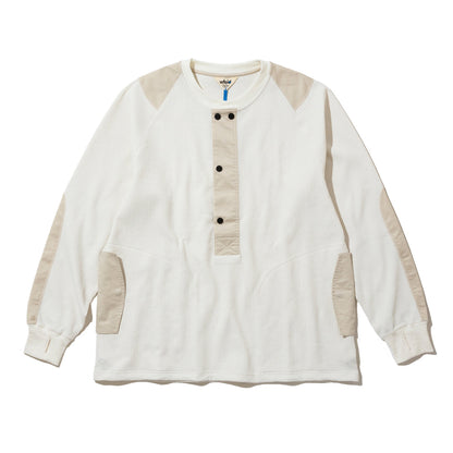 wfeld Functional Waffle Henley Shirt フェルド ファンクショナル ワッフル ヘンリー シャツ WF-26AW-WLD-CT04【メンズ ヘンリーシャツ ワッフル生地 速乾性 レイヤード デイリーユース 26FW】