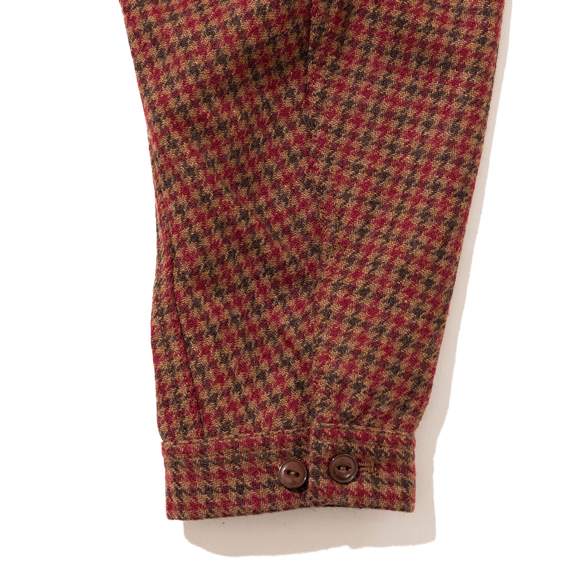 wfeld Wool-Nylon Tweed Short Shirt Jacket フェルド ウールナイロン ツイード ショート シャツジャケット WF-26AW-WLD-JK06【メンズ チェック柄 ショート丈 パッチポケット カジュアル デイリーユース 26FW】