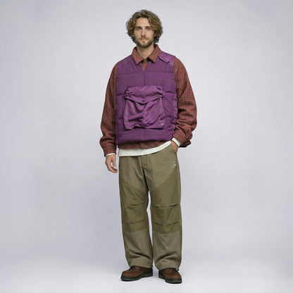 wfeld Wool-Nylon Tweed Short Shirt Jacket フェルド ウールナイロン ツイード ショート シャツジャケット WF-26AW-WLD-JK06【メンズ チェック柄 ショート丈 パッチポケット カジュアル デイリーユース 26FW】
