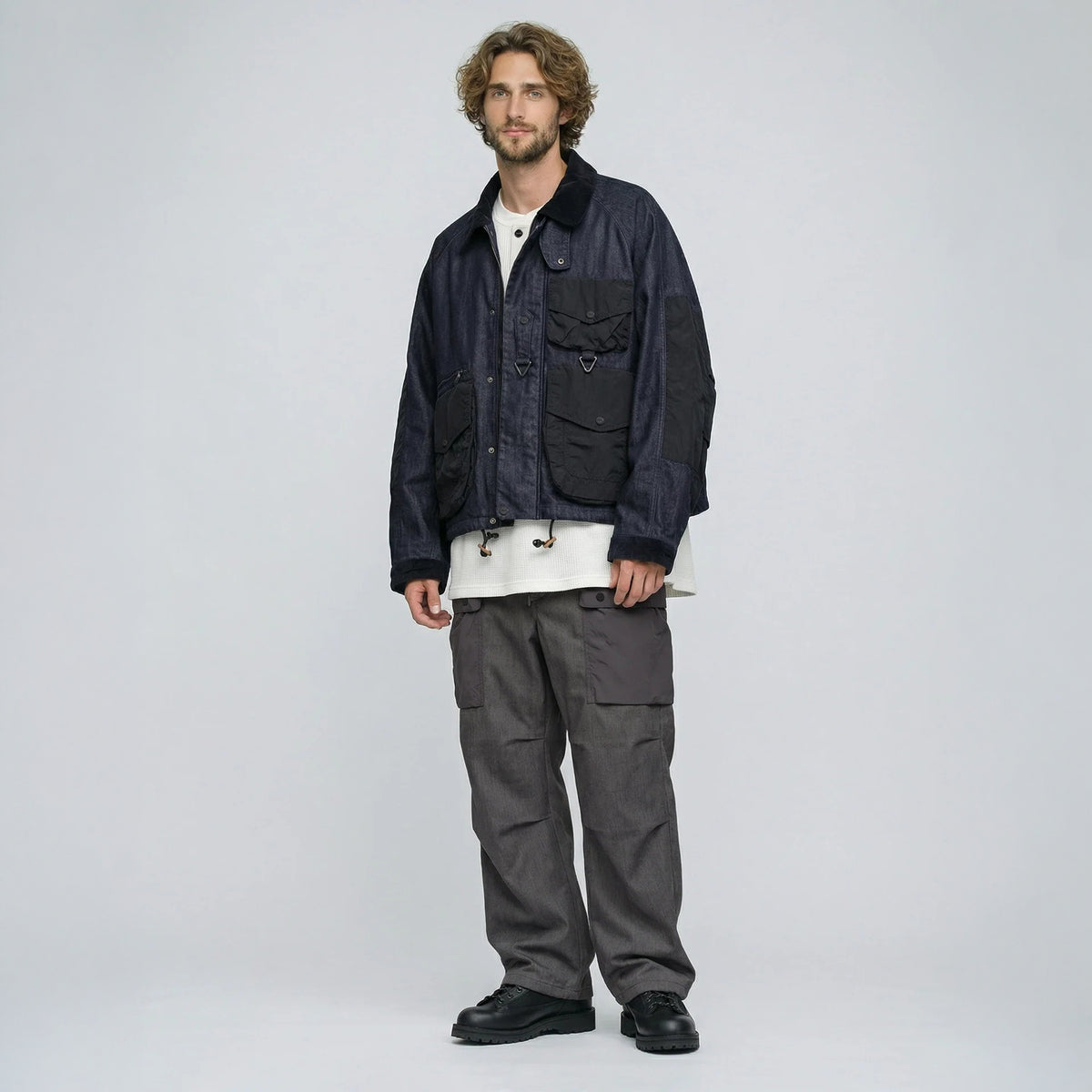wfeld SOLOTEX(R) Denim Short Coverall フェルド ソロテックス デニム ショート カバーオール WF-26AW-WLD-JK07【メンズ デニム素材 ショート丈 耐久性 カジュアル デイリーユース 26FW】