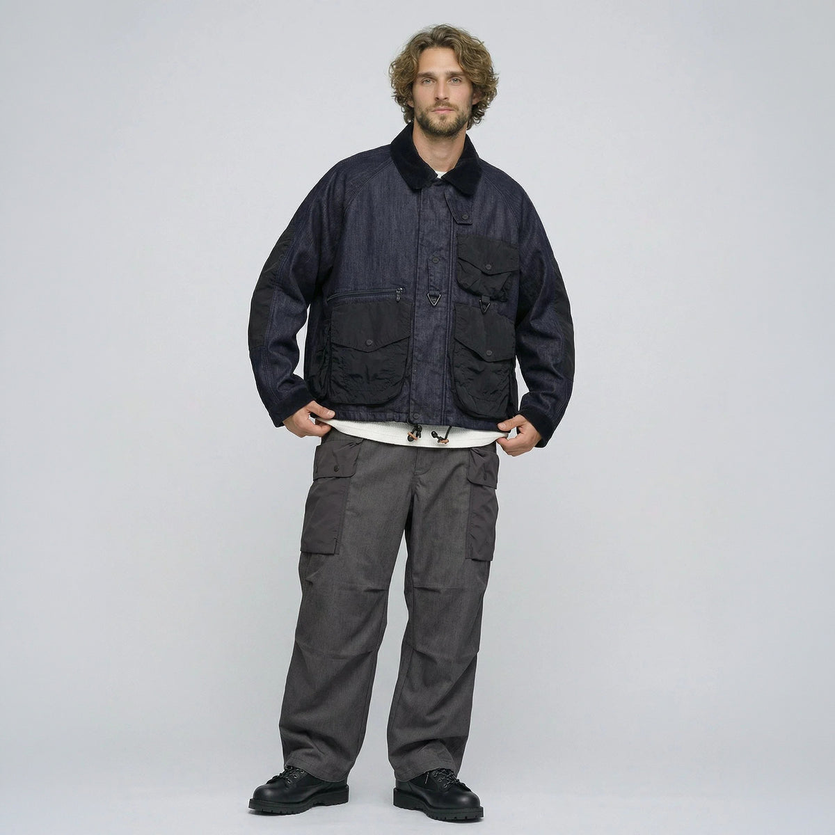 wfeld SOLOTEX(R) Denim Short Coverall フェルド ソロテックス デニム ショート カバーオール WF-26AW-WLD-JK07【メンズ デニム素材 ショート丈 耐久性 カジュアル デイリーユース 26FW】