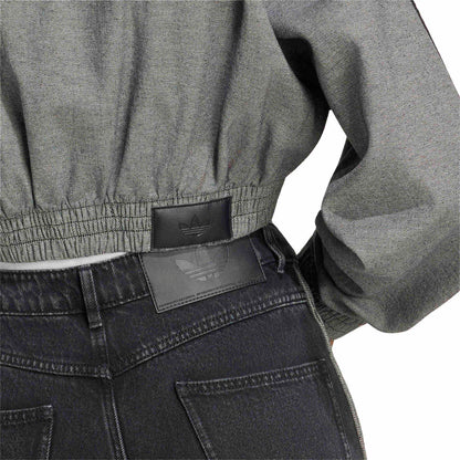 adidas Originals SST Denim Track Top アディダスオリジナルス SST デニムトラックトップ DG377-KS9215【レディース デニムジャケット ショート丈 フルジップ オーバーサイズ 26FW】
