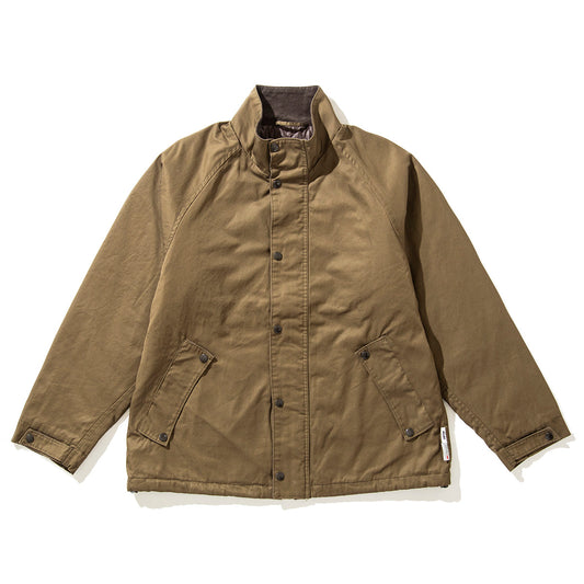 VENTILE GABA STAND COLLAR PADDED BLOUSON