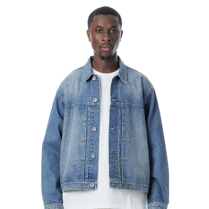 Damaged Denim Jacket - Easy Fit