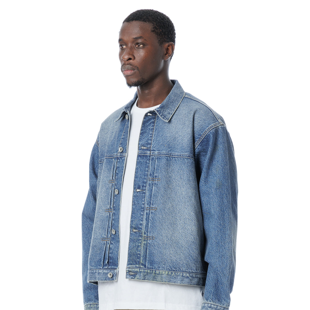 Damaged Denim Jacket - Easy Fit