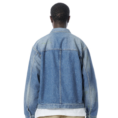 Damaged Denim Jacket - Easy Fit