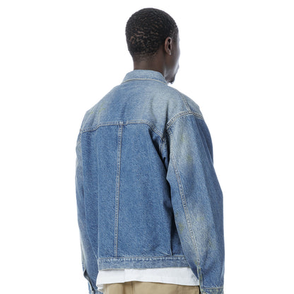 Damaged Denim Jacket - Easy Fit