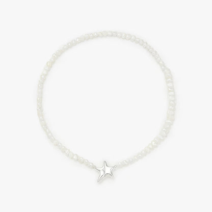 Magnets Star Necklace /Pearl