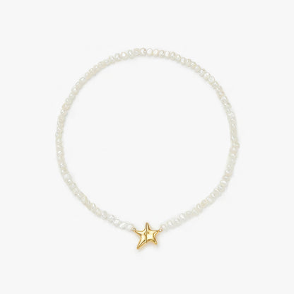 Magnets Star Necklace /Pearl