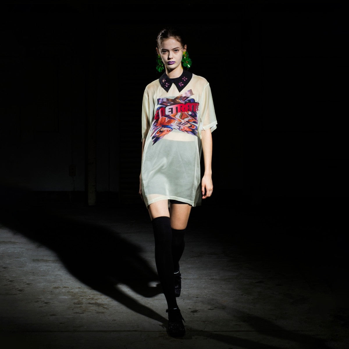 DIRECT PRINT SHEER T-SHIRT