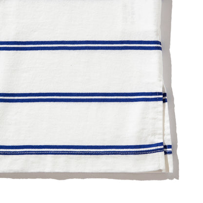 Boat Neck Organic Cotton Border 3-Q-S Tee