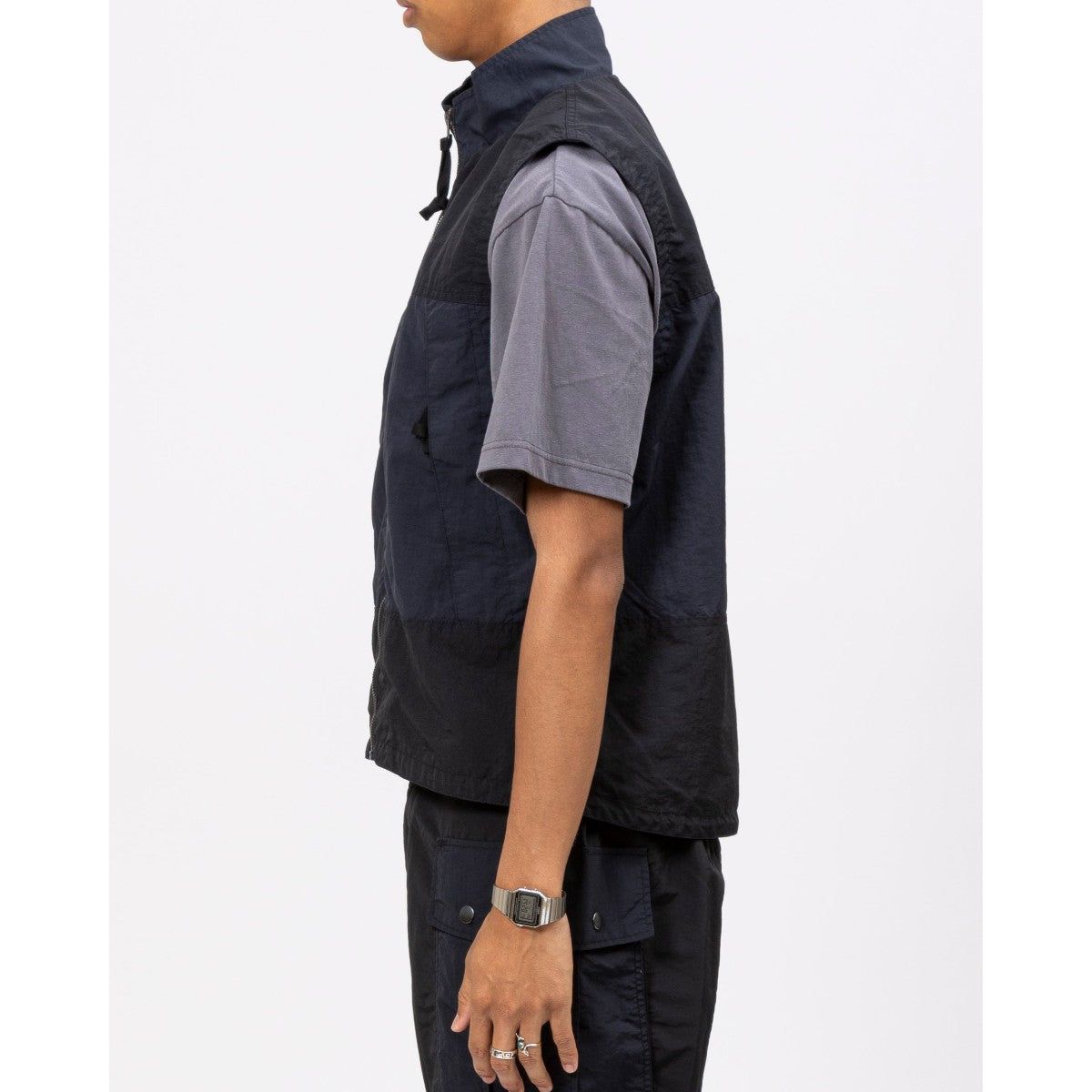 PACKABLE RIPSTOP STAND COLLAR VEST