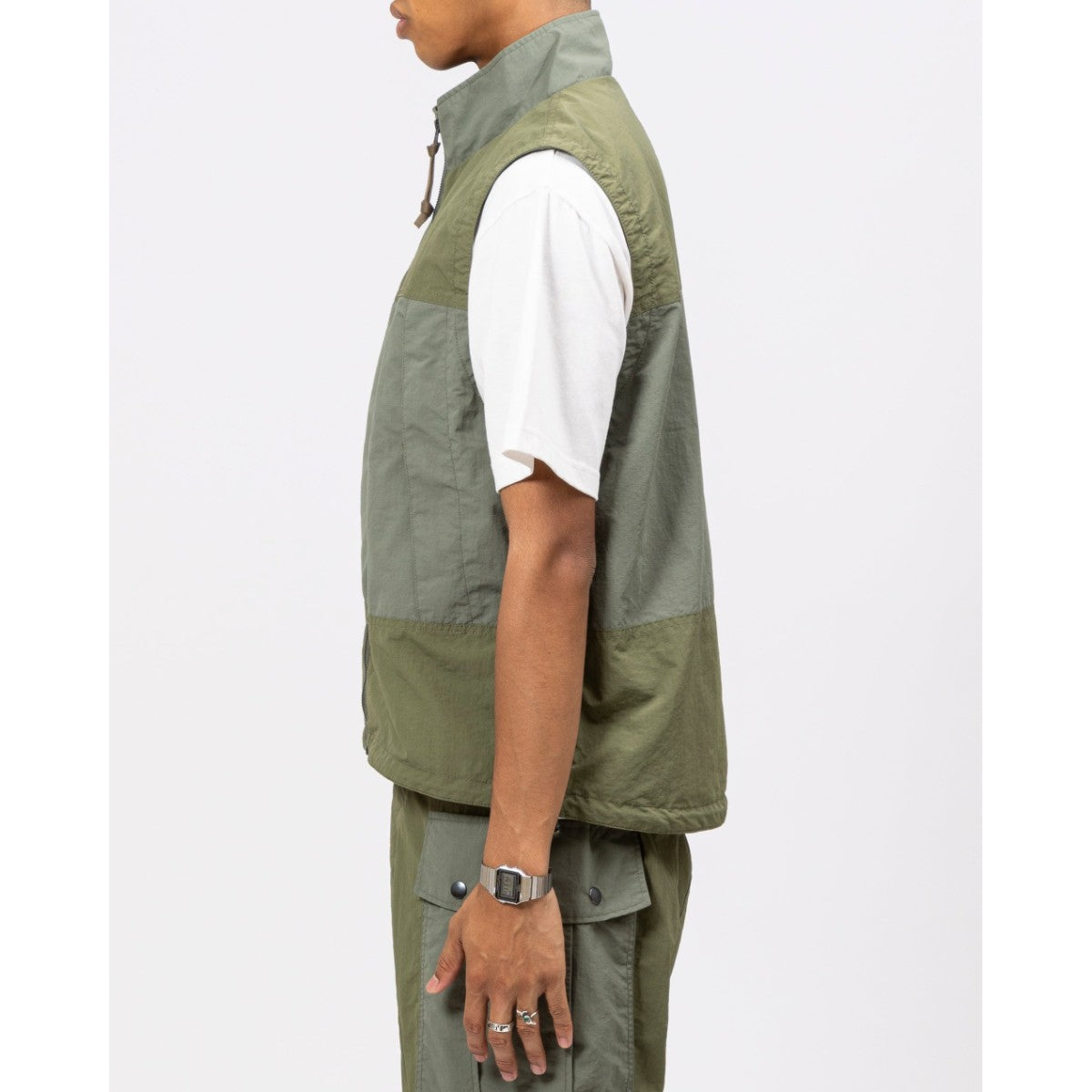 PACKABLE RIPSTOP STAND COLLAR VEST