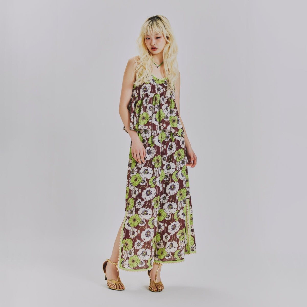 SUMMER RETRO FLORAL EASY PANTS