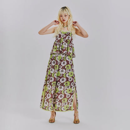 SUMMER RETRO FLORAL EASY PANTS