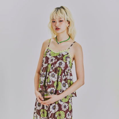 SUMMER RETRO FLORAL CAMISOLE