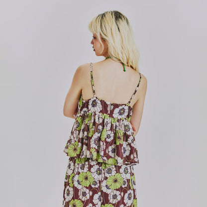 SUMMER RETRO FLORAL CAMISOLE